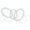 CosmoLiving by Cosmopolitan Blue Metal Overlapping Oval Geometric Wall Decor 43" x 2" x 22"